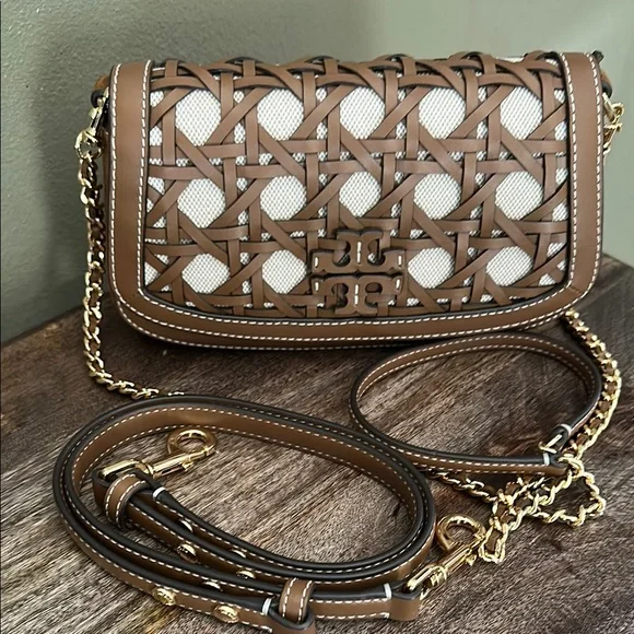 Tory Burch Britten Convertible Crossbody, Moose - Picture 5 of 5